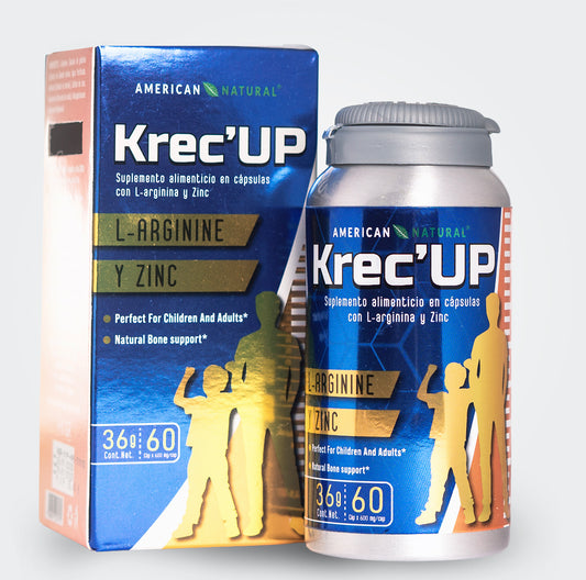 Krec'UP® — L-Arginina + Zinc · Incluye Guía 30 días GRATIS